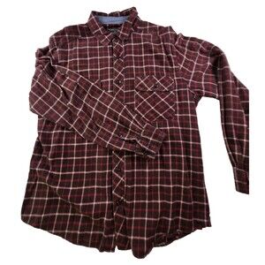 Woolrich Men's Large Flannel Plaid‎ Multicolor Long Sleeve Shirt